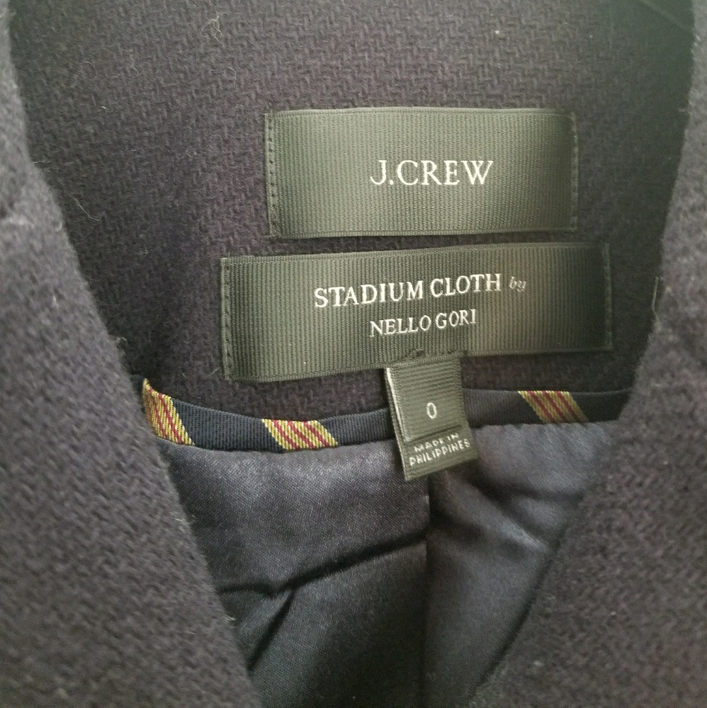 NWOT J. Crew Stadium Cloth Coat - Picture 4 of 8